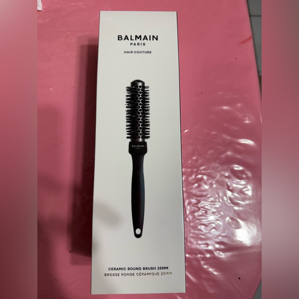 Pro ceramic Balmain Black Round Brush 25 mm